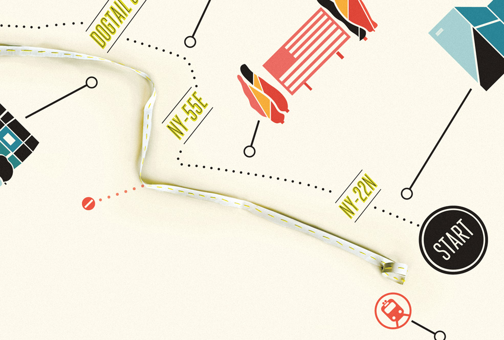 Handkerchief Map Invite Design Illustration Letterpress Like a souvenir 
